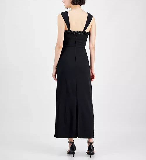 Taylor Sleeveless Embellished Cutout Sheath Dress MSRP $138