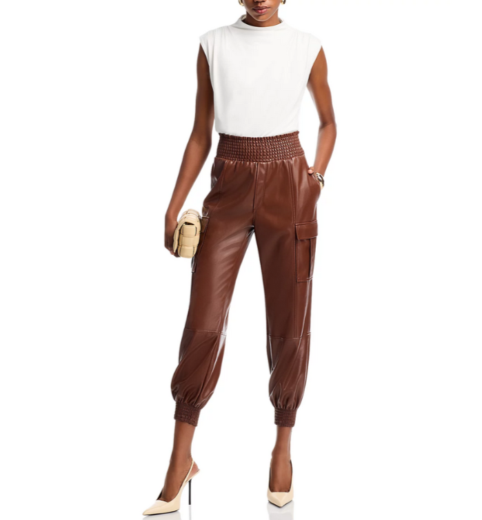 Cinq à Sept Lite Faux Leather Pants MSRP $295