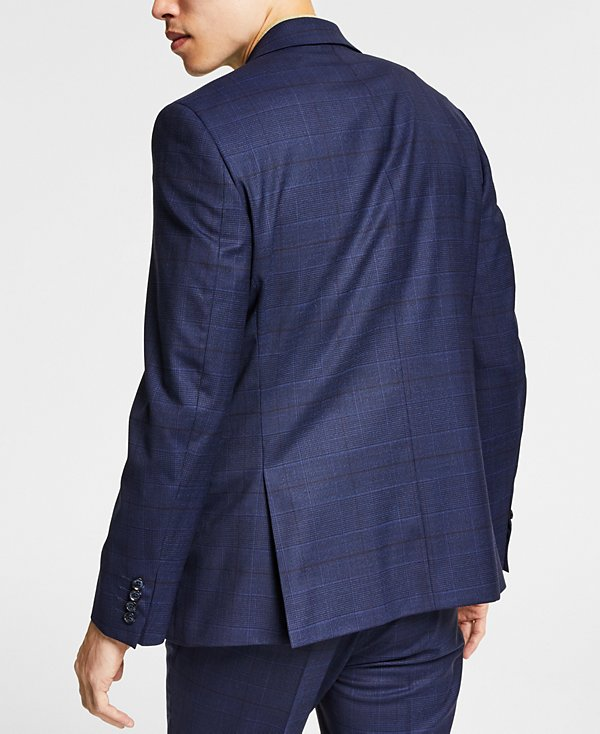 Bar Iii Men's Skinny Fit Wrinkle-Resistant Wool-Blend Suit Jacket MSRP $425