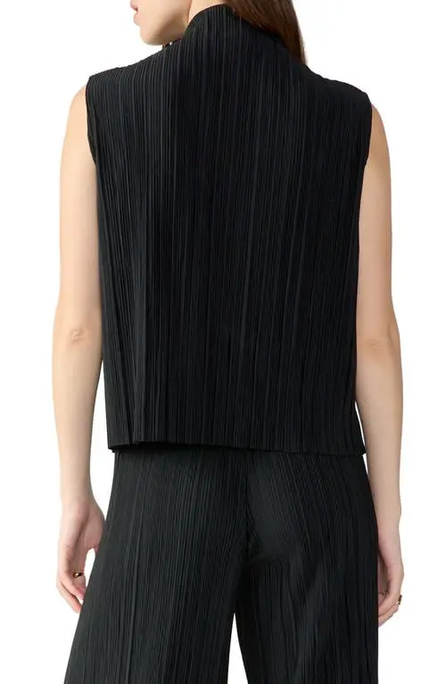 Sanctuary Plisse Mock Neck Top MSRP $59