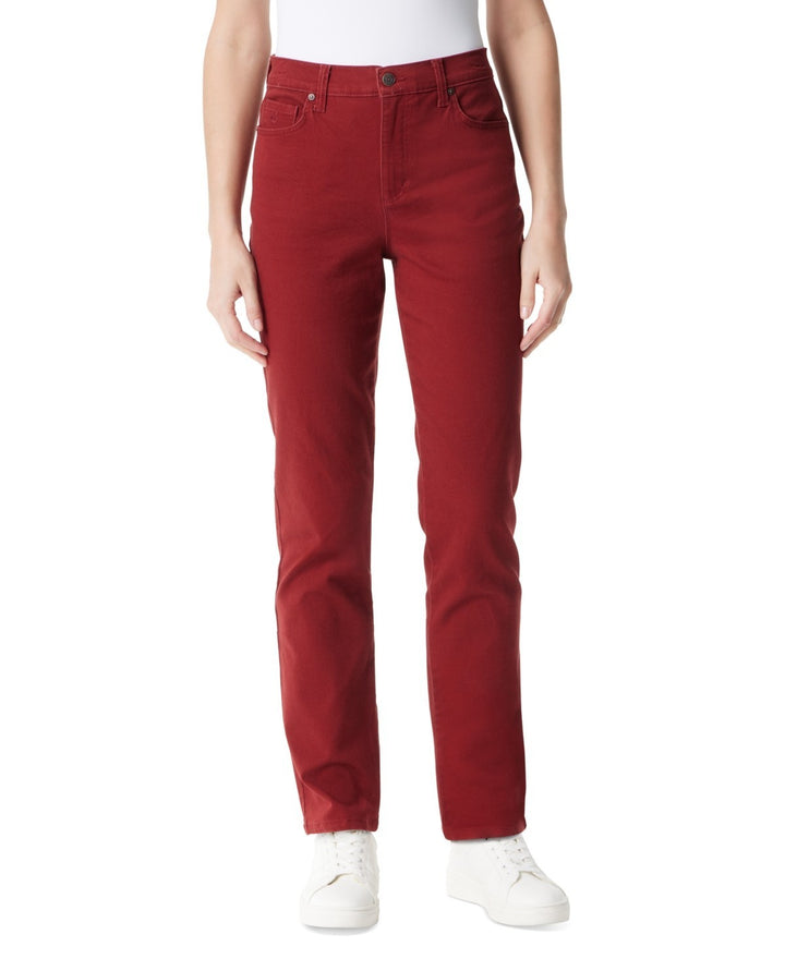Gloria Vanderbilt Women's Amanda Colored Twill Straight-Leg Jeans MSRP $50