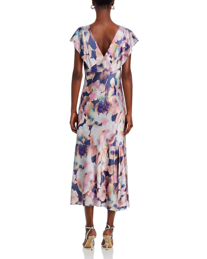 Rails Dina Floral Flutter Sleeve Midi Dress