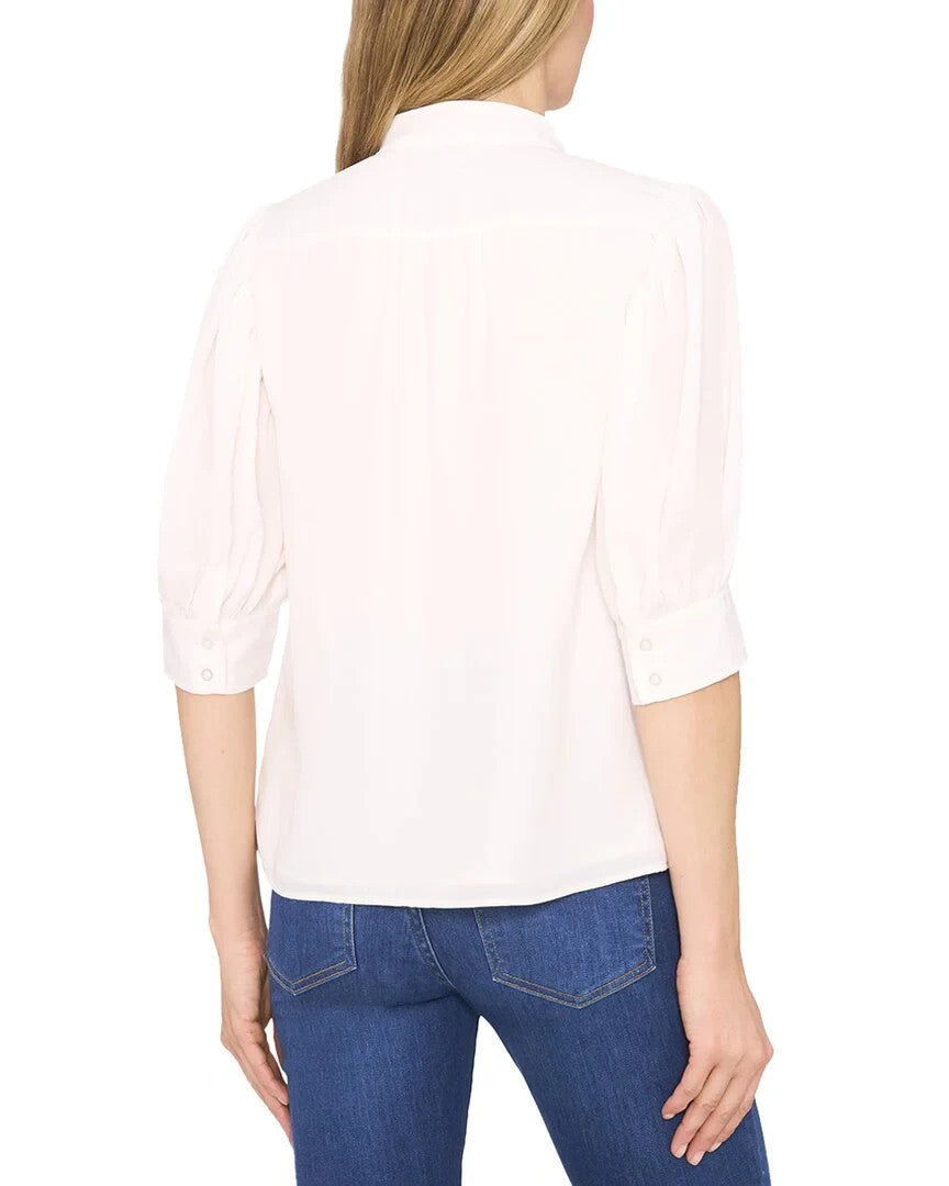 CeCe Regular Fit Button up blouse MSRP $69