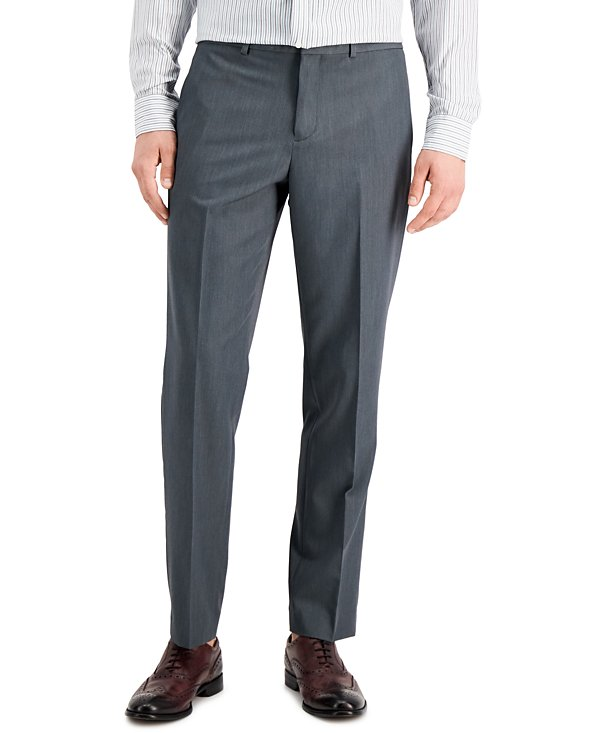 Perry Ellis Portfolio Men's Modern-Fit Stretch Solid Resolution Pants MSRP $95