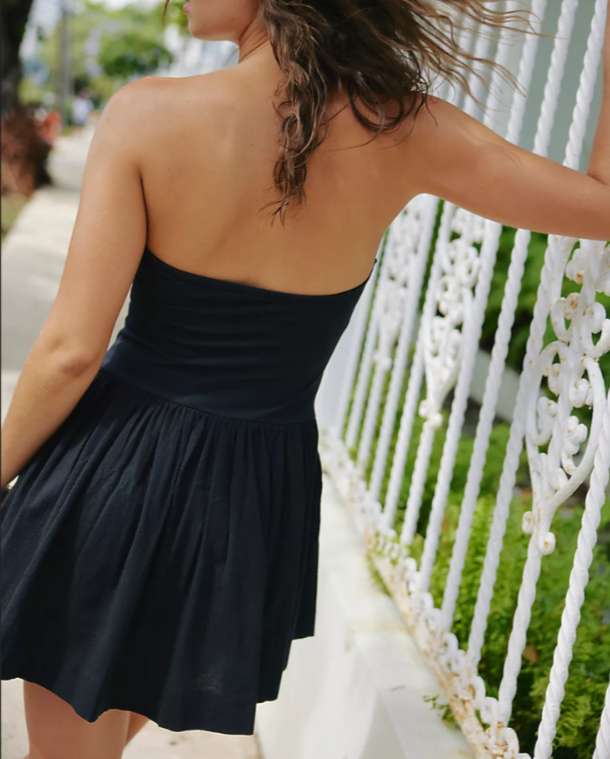 Free People Onda Drop Waist Tube Mini Dress MSRP $58