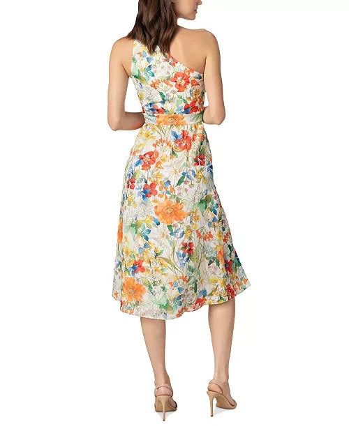 Dress the Population Mena One-Shoulder Slit Dress MSRP $228