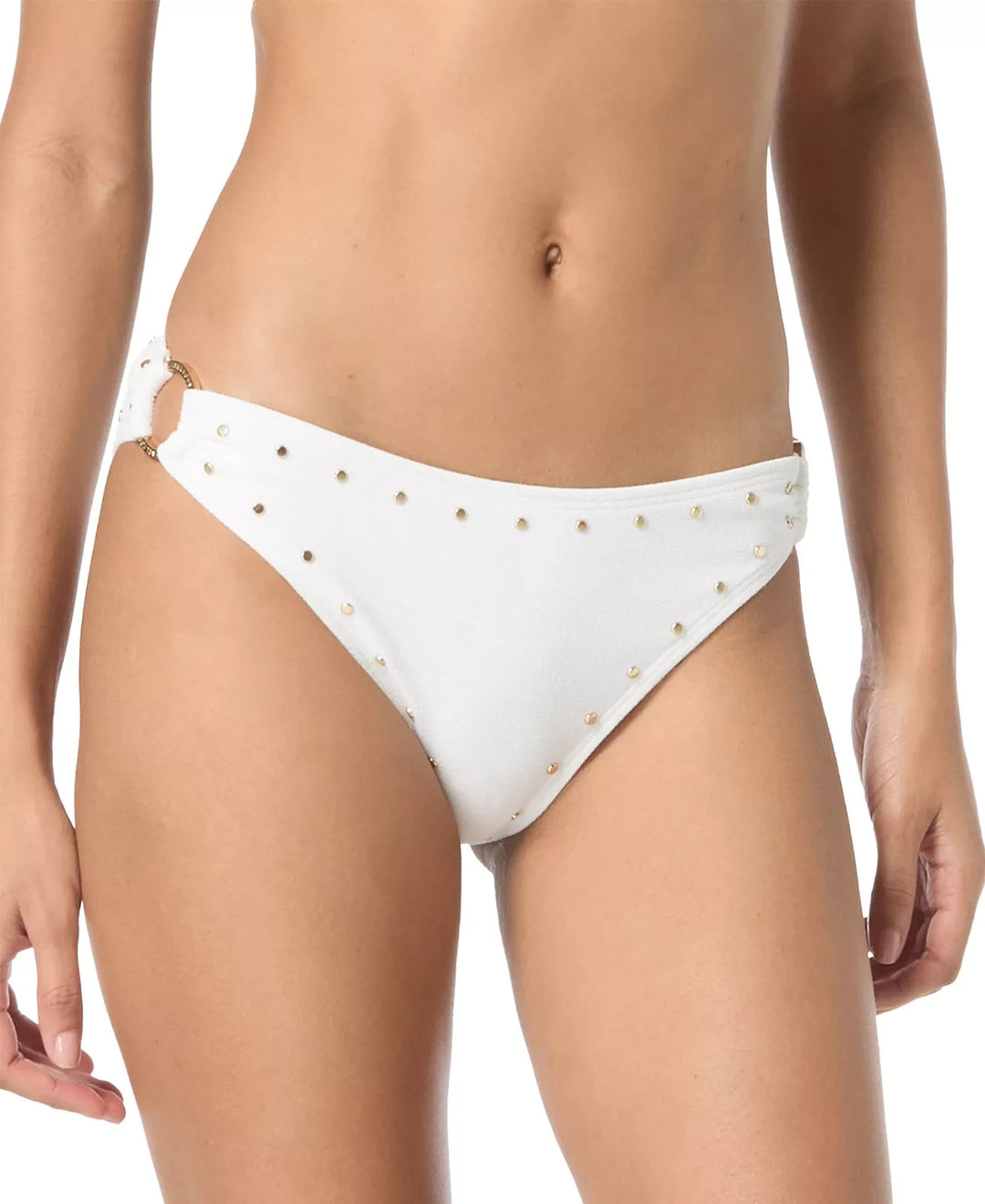 MICHAEL Michael Kors Crepe Side-Ring Studded Bottoms MSRP $86
