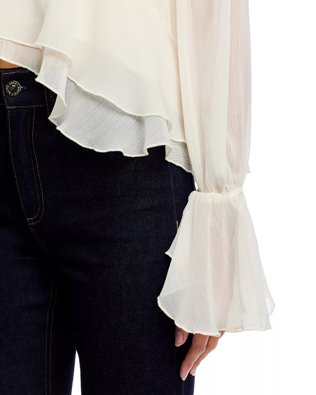 Area Stars Ruffle Trim Top MSRP $88