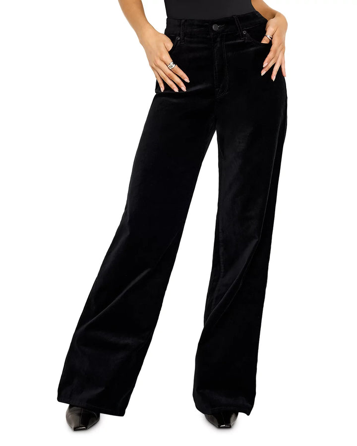Good American Velvet Good Skate Wide Leg Jeans MSRP $189