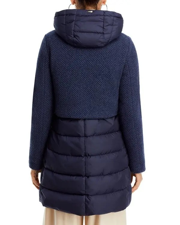 Herno Knit Overlay Puffer Coat MSRP $1295
