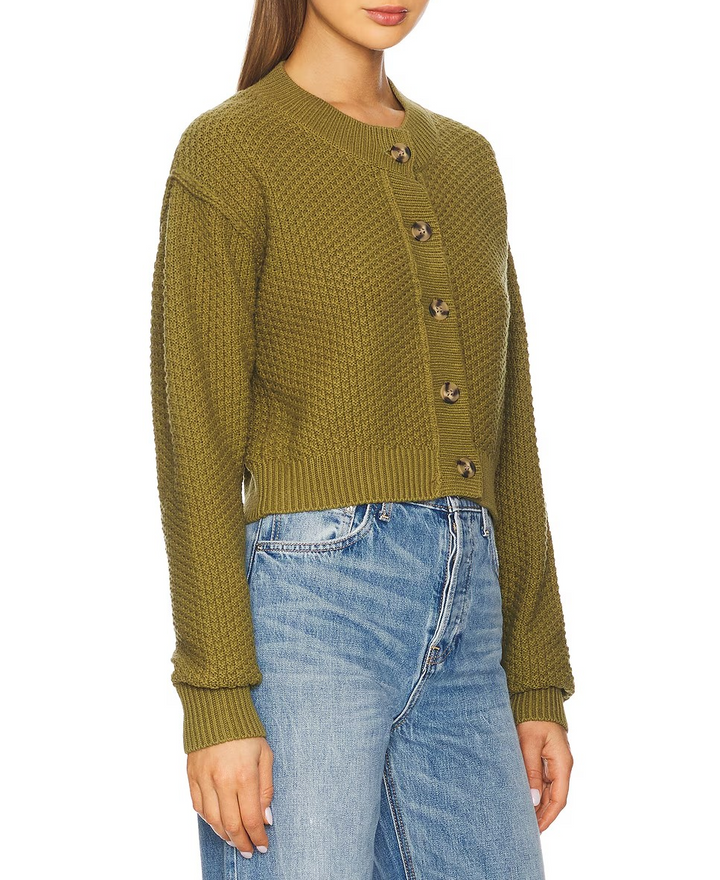 Free People Lila Cotton-Blend Cardigan MSRP $98