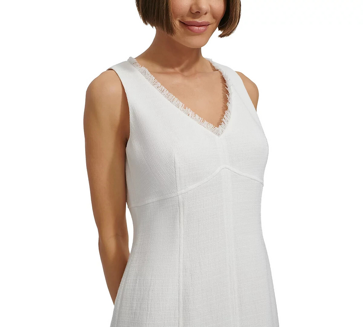 Tommy Hilfiger Fringe-Trim Sheath Dress MSRP $119