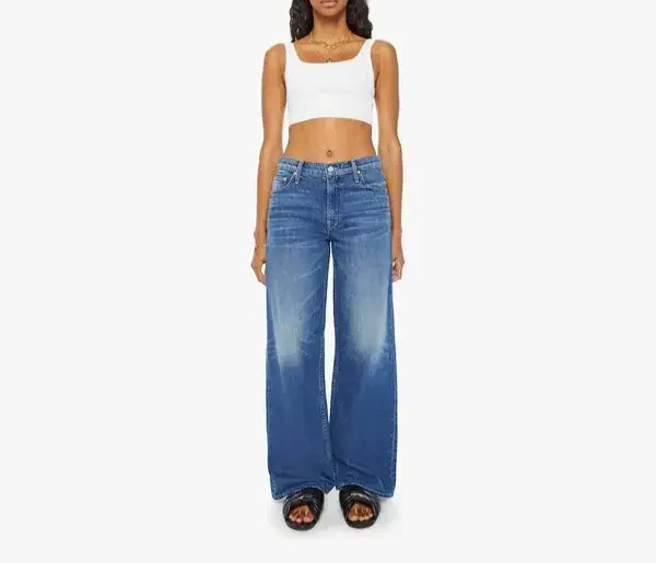 MOTHER The Spinner Zip Sneak Paint The Town Jeans MSRP $258