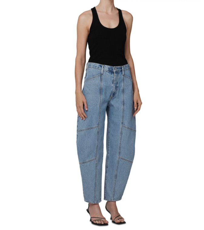 AGOLDE Mara Bowed Jeans