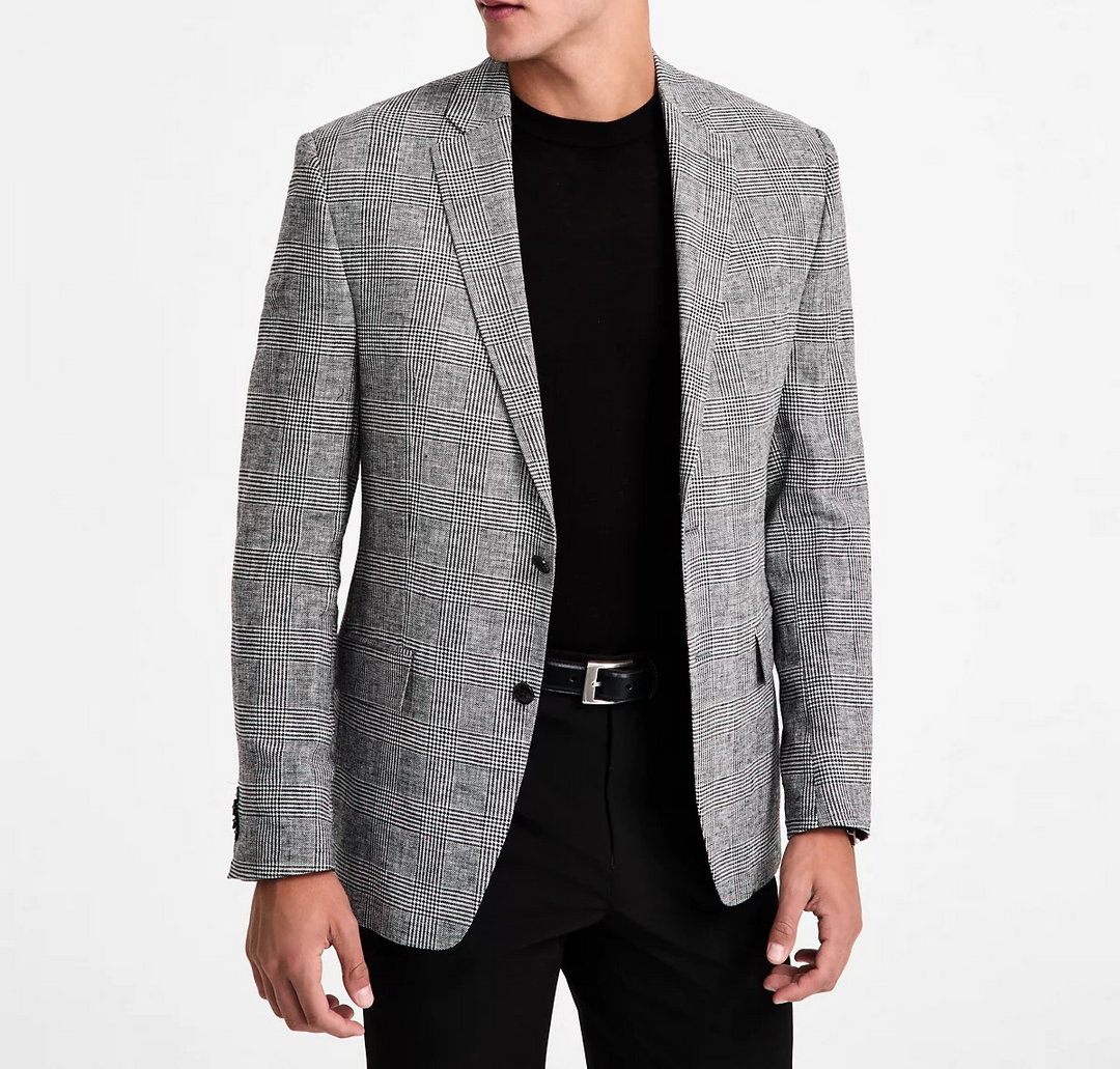 Michael Kors Men's Classic-Fit Linen-Blend Sport Coat MSRP $295