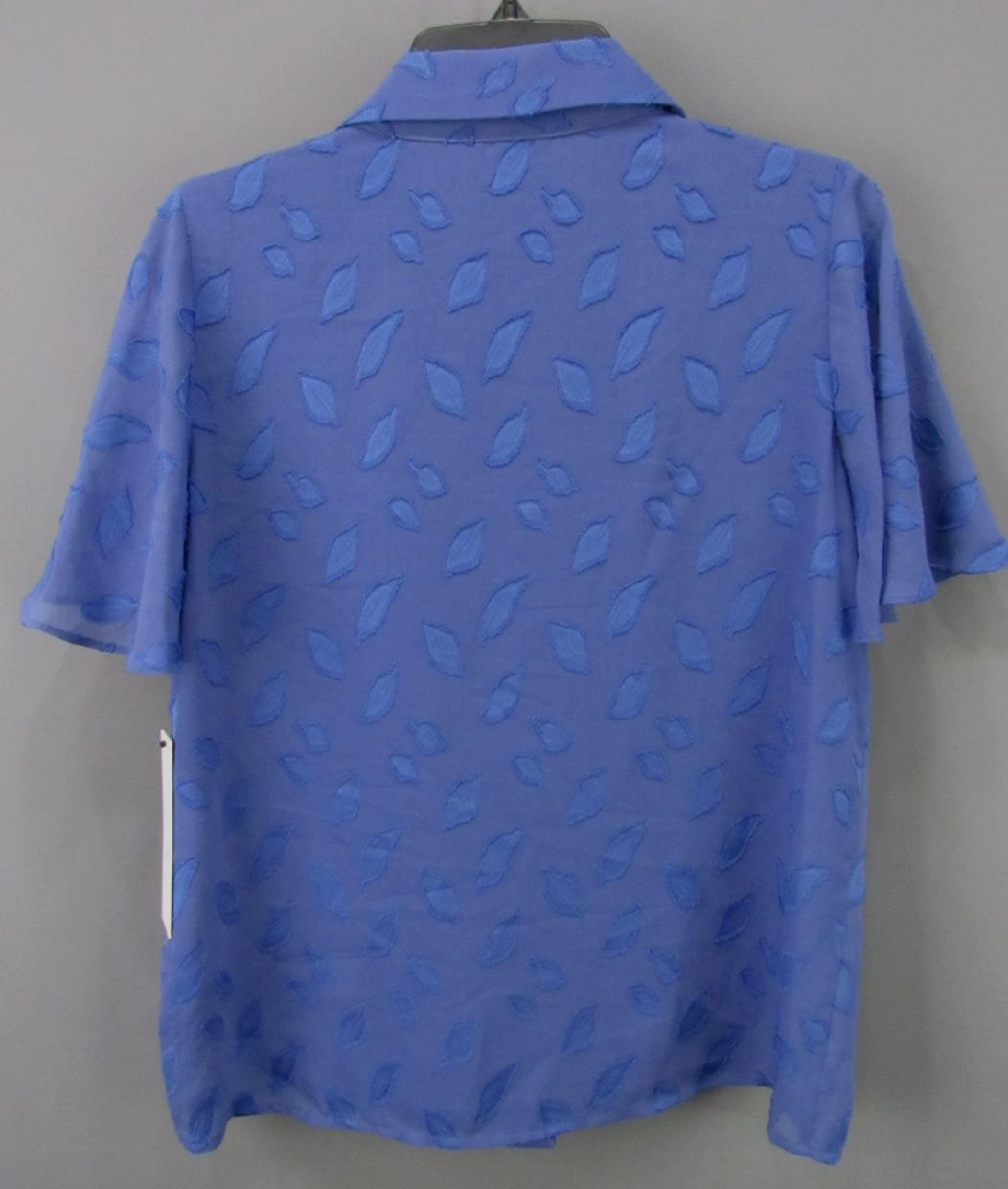 Calvin Klein Flutter Sleeve Printed Blouse MSRP $89