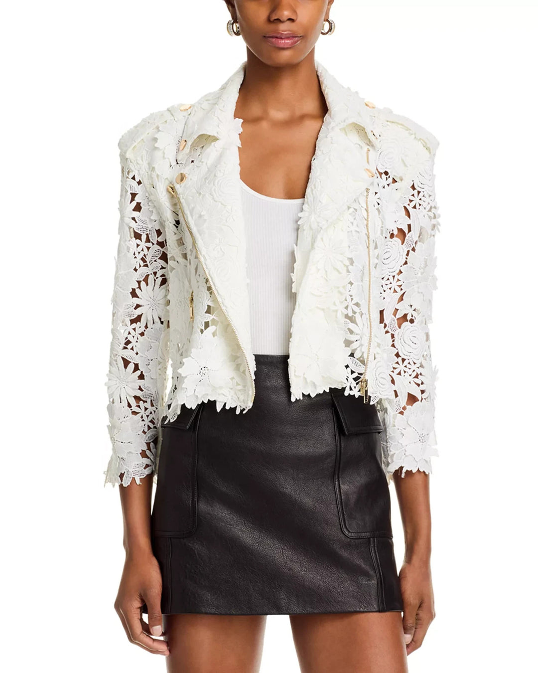 Generation Love Crawford 3D Lace Moto Jacket MSRP $435