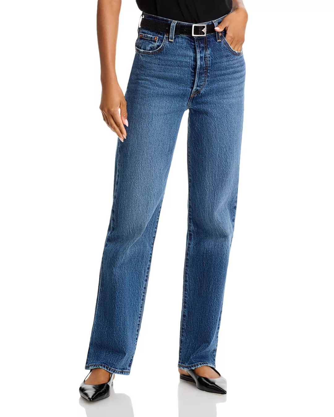 Levi's Ribcage High Rise Straight Jeans MSRP $98