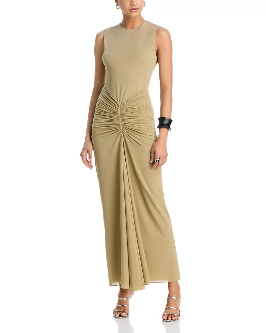 Ronny Kobo Hartley Gathered Dress MSRP $478
