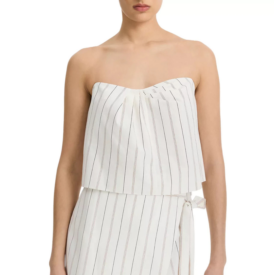 Vince Seedling Striped Top MSRP $228