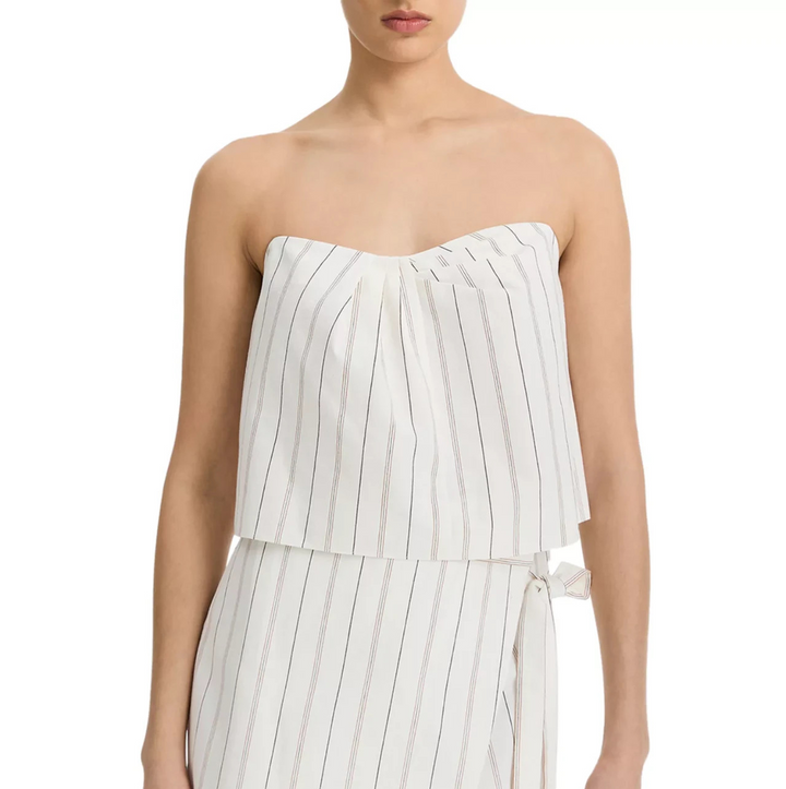 Vince Seedling Striped Top MSRP $228