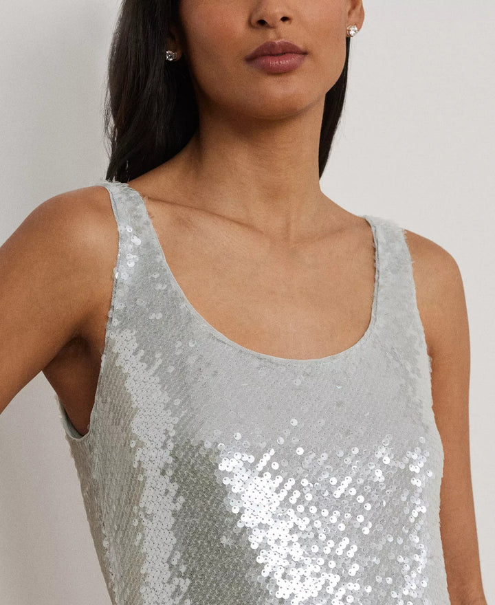 Lauren Ralph Lauren Sequined Sleeveless Gown MSRP $295