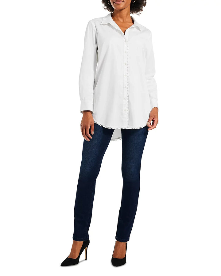 NIC+ZOE Round About Button Front Shirt MSRP $148