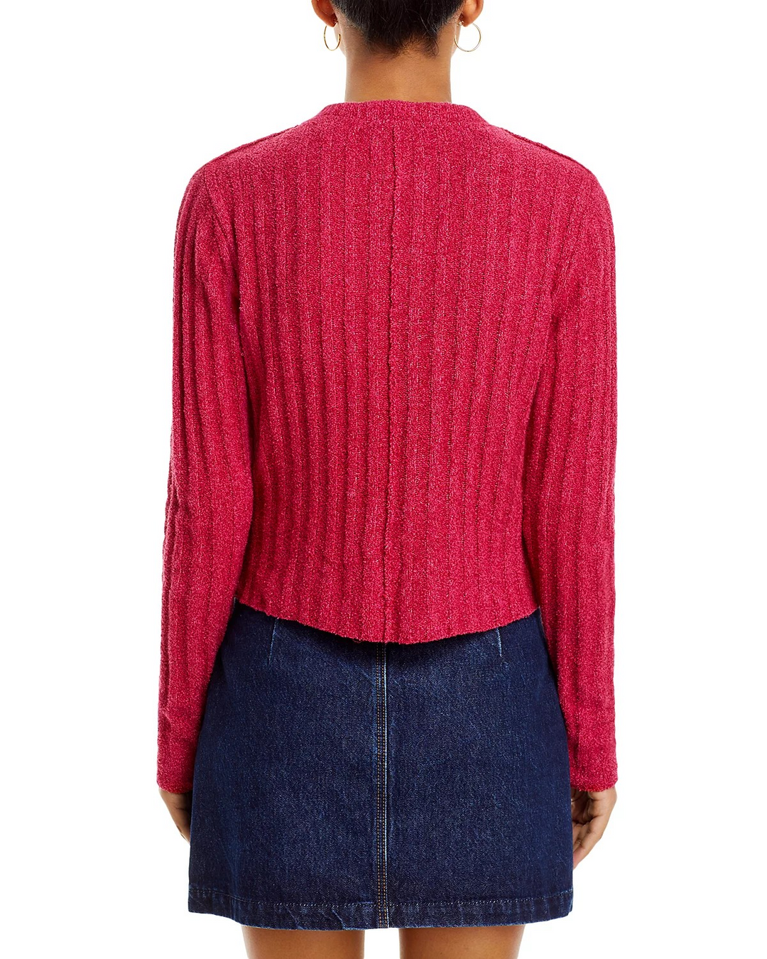 Re/Done Terry Ribbed Cardigan MSRP $350