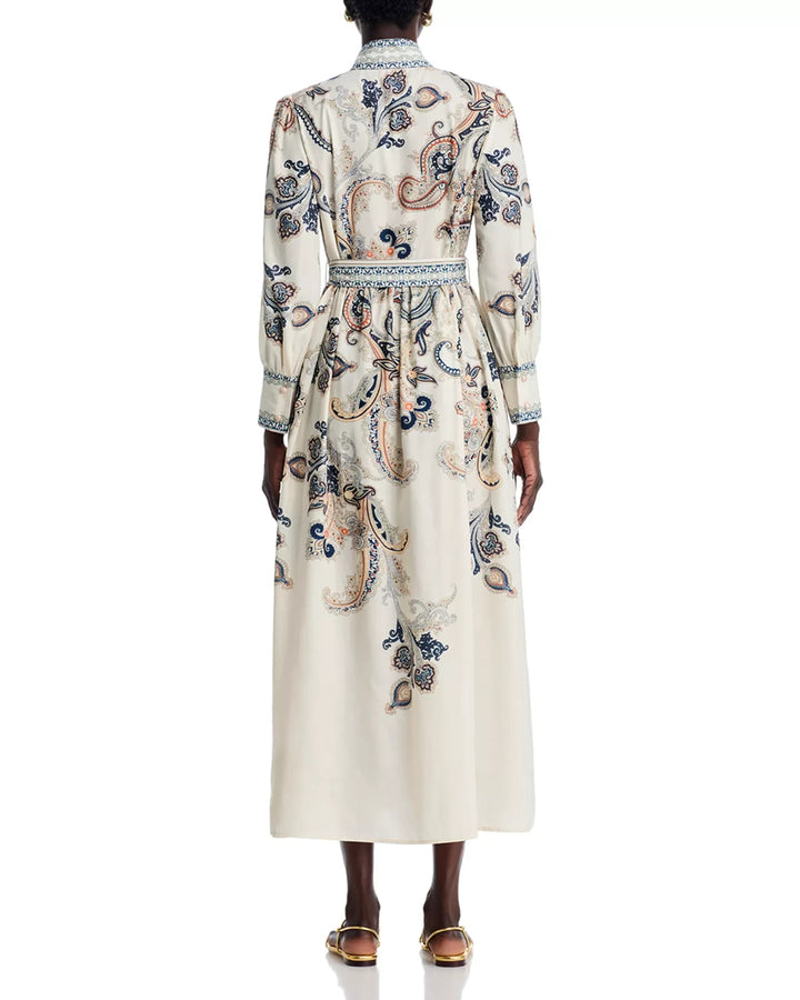 Nancy Yang Mandarin Collar Maxi Dress MSRP $207