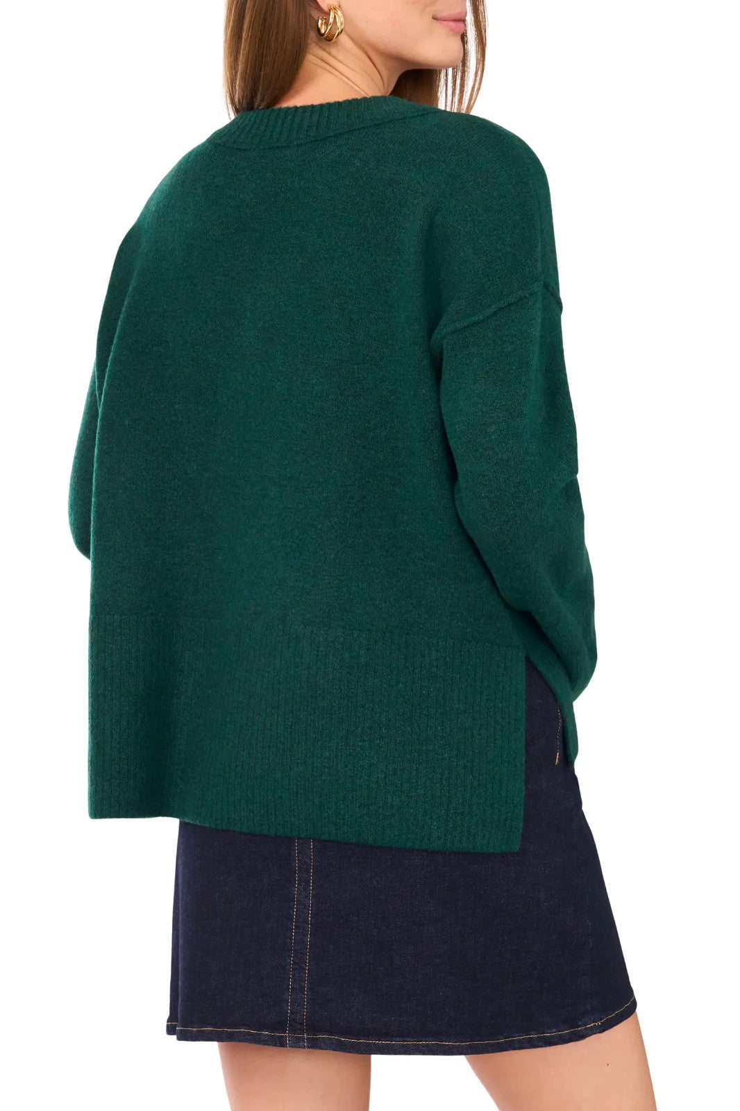 Vince Camuto  High-Low V-Neck Sweater MSRP $79