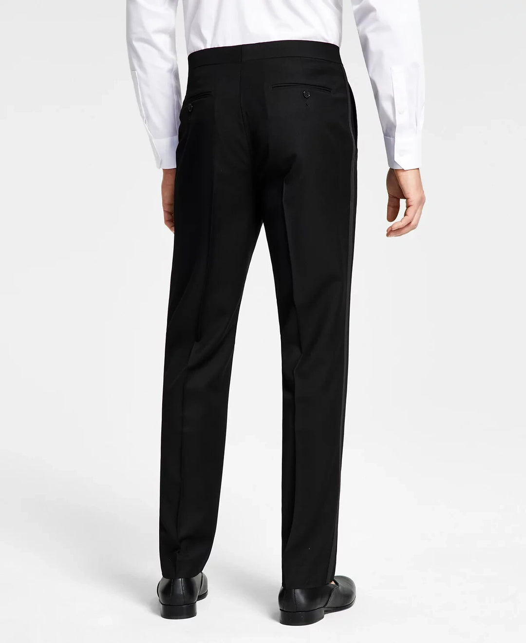 Alfani Men's Classic-Fit Stretch Black Tuxedo Pants MSRP $135
