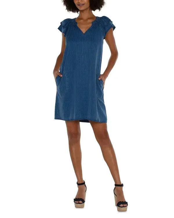Liverpool Los Angeles Mini Shift Dress MSRP $89