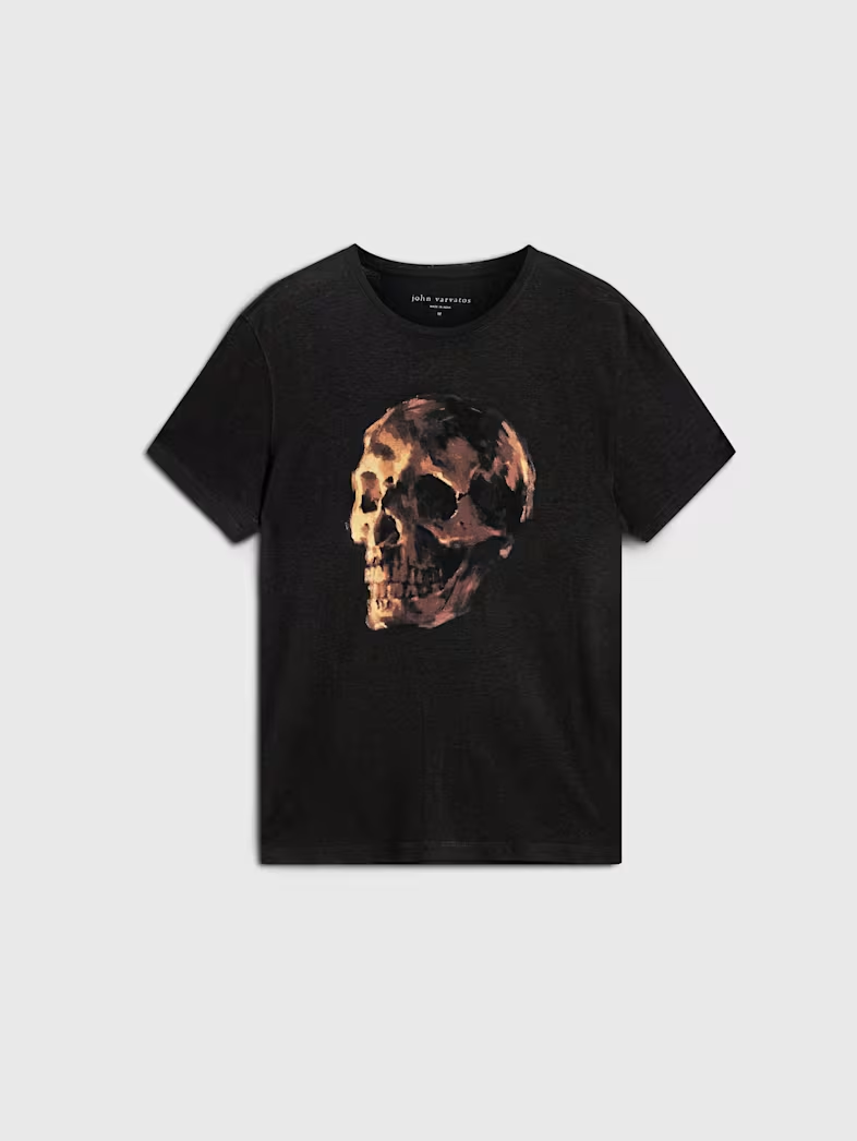 John Varvatos Oil Skull Tee MSRP $148
