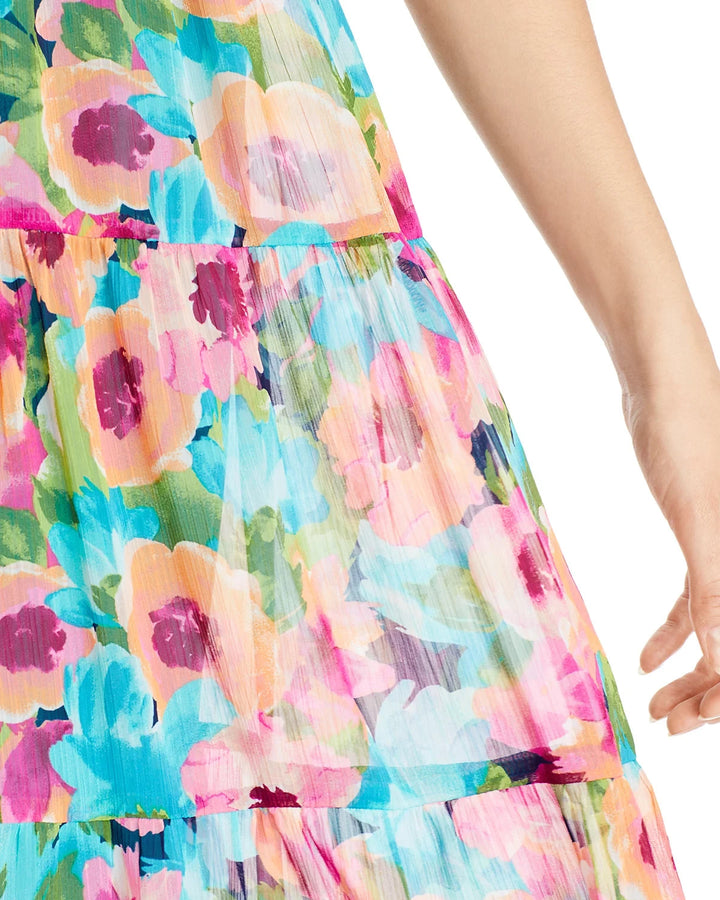 AQUA Ruffled Maxi Dress MSRP $128