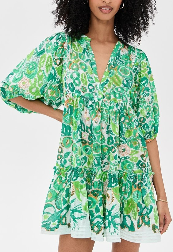 Poupette St Barth Aria Stripe Mini Dress MSRP $340