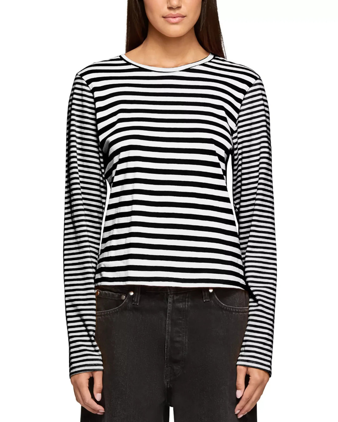 EB Denim Sadie Mixed Stripe Top MSRP $150