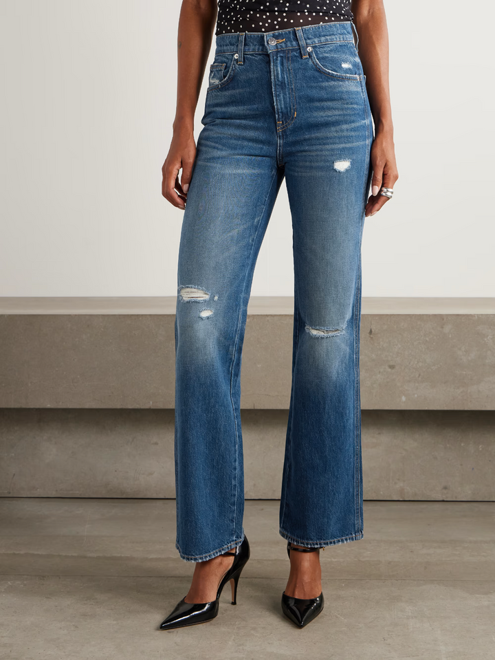 VERONICA BEARD Dylan high-rise straight-leg jeans