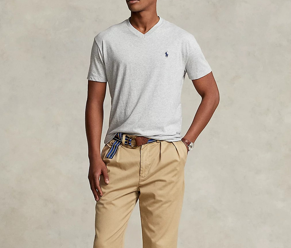 Polo Ralph Lauren Men's Classic-Fit V Neck T-Shirt MSRP $49.50