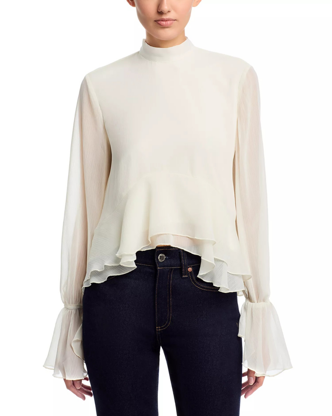 Area Stars Ruffle Trim Top MSRP $88