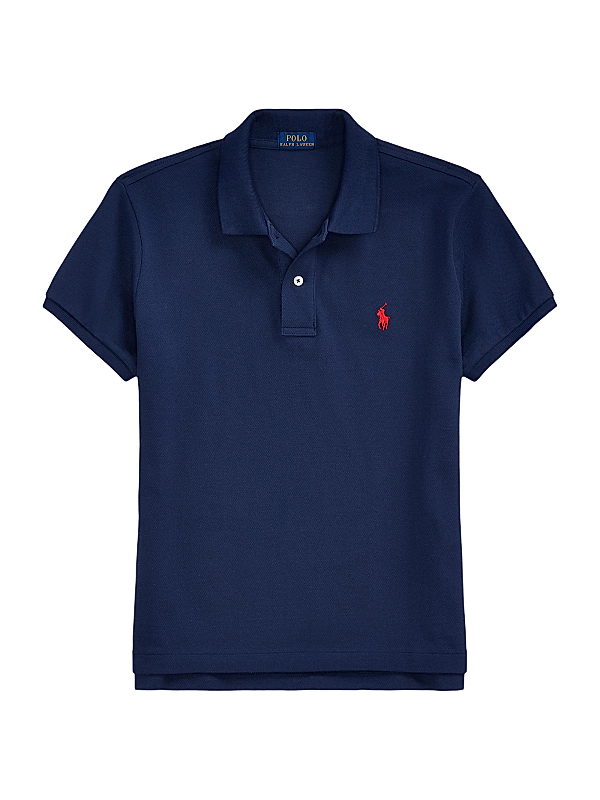 Polo Ralph Lauren Women's Classic-Fit Mesh Polo Shirt - Newport Navy MSRP $110