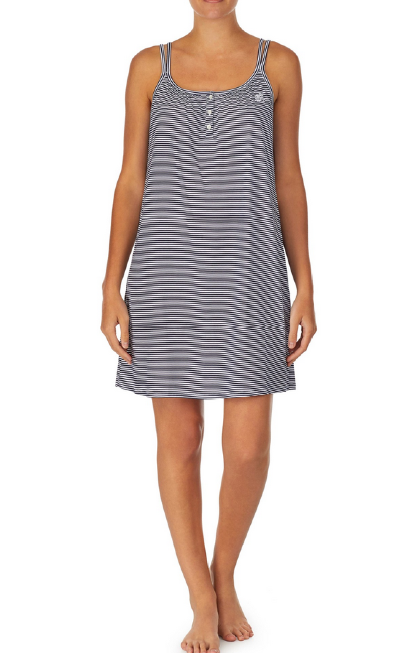 Lauren Ralph Lauren Cotton Knit Double-Strap Nightgown MSRP $49