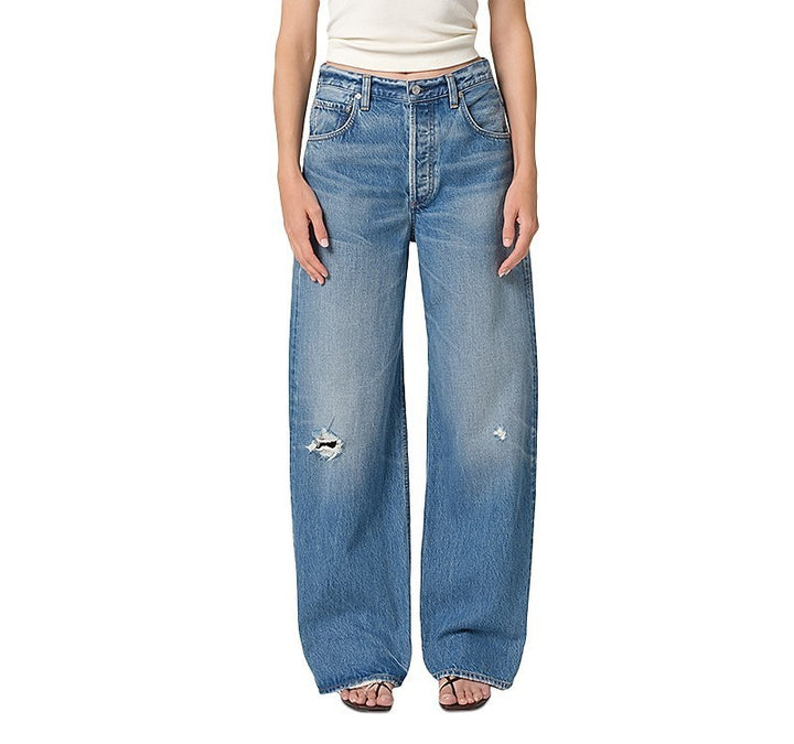Citizens of Humanity Ayla Baggy Distressed Jeans MSRP $258