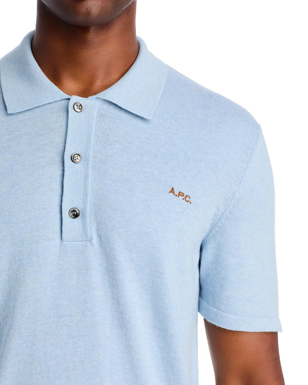 A.P.C. Ollie Regular Fit Knit Polo Shirt MSRP $285