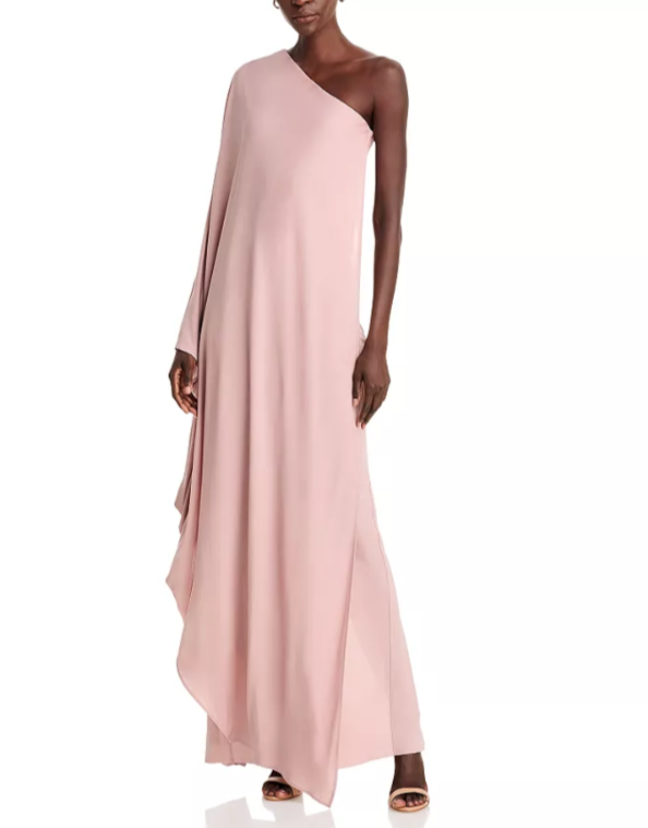BOSS NAOMI x BOSS 2.0 Escapa Draped One Shoulder Gown MSRP $495