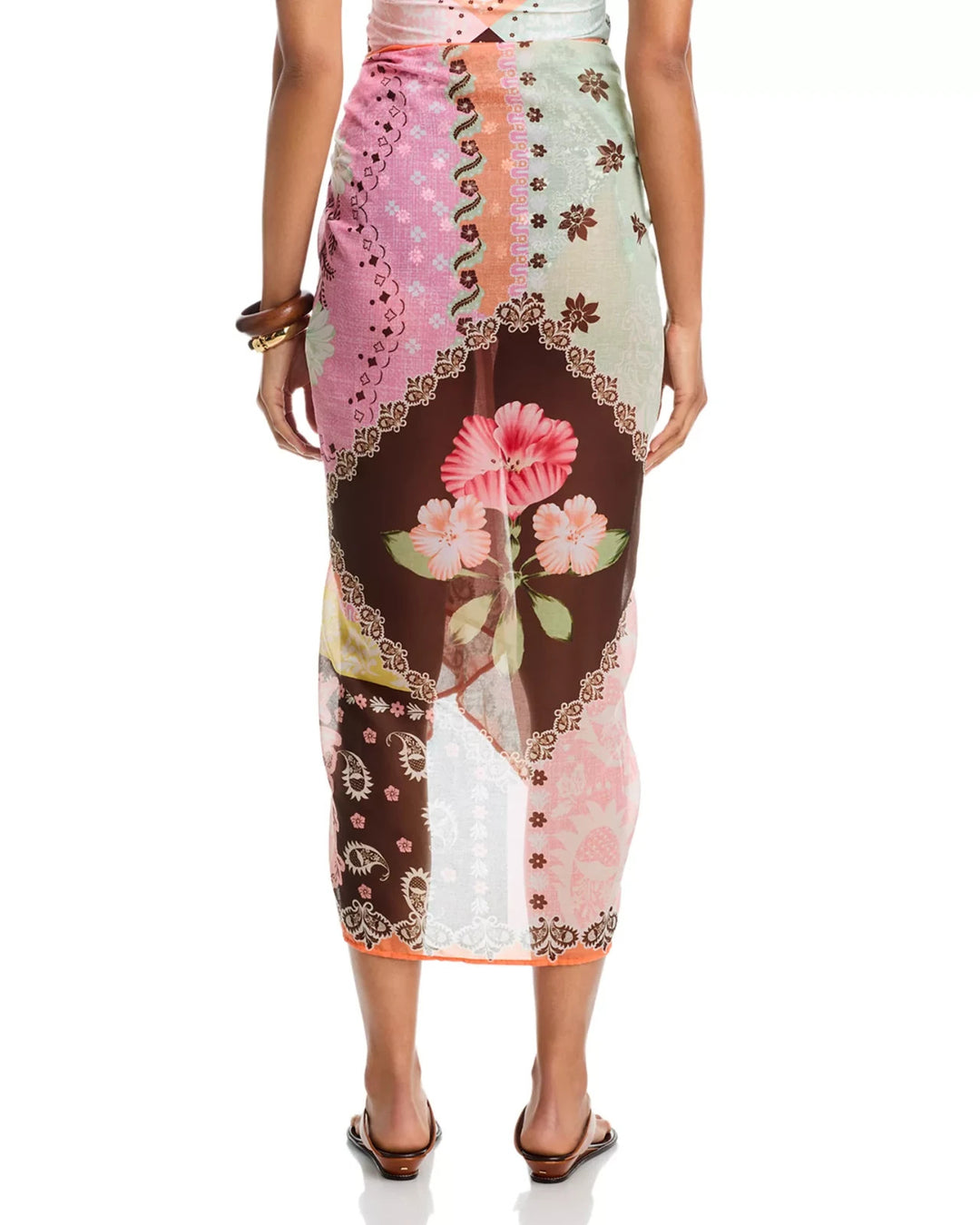 AQUA Designed by Agua Bendita Marine Pareo Cover Up MSRP $148