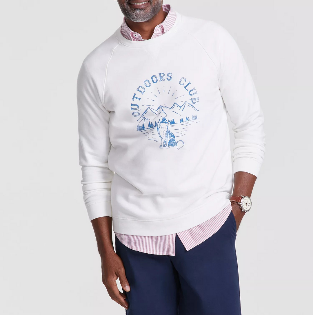 Club Room Men's Outdoors Club Regular-Fit Printed Sweatshirt MSRP $65
