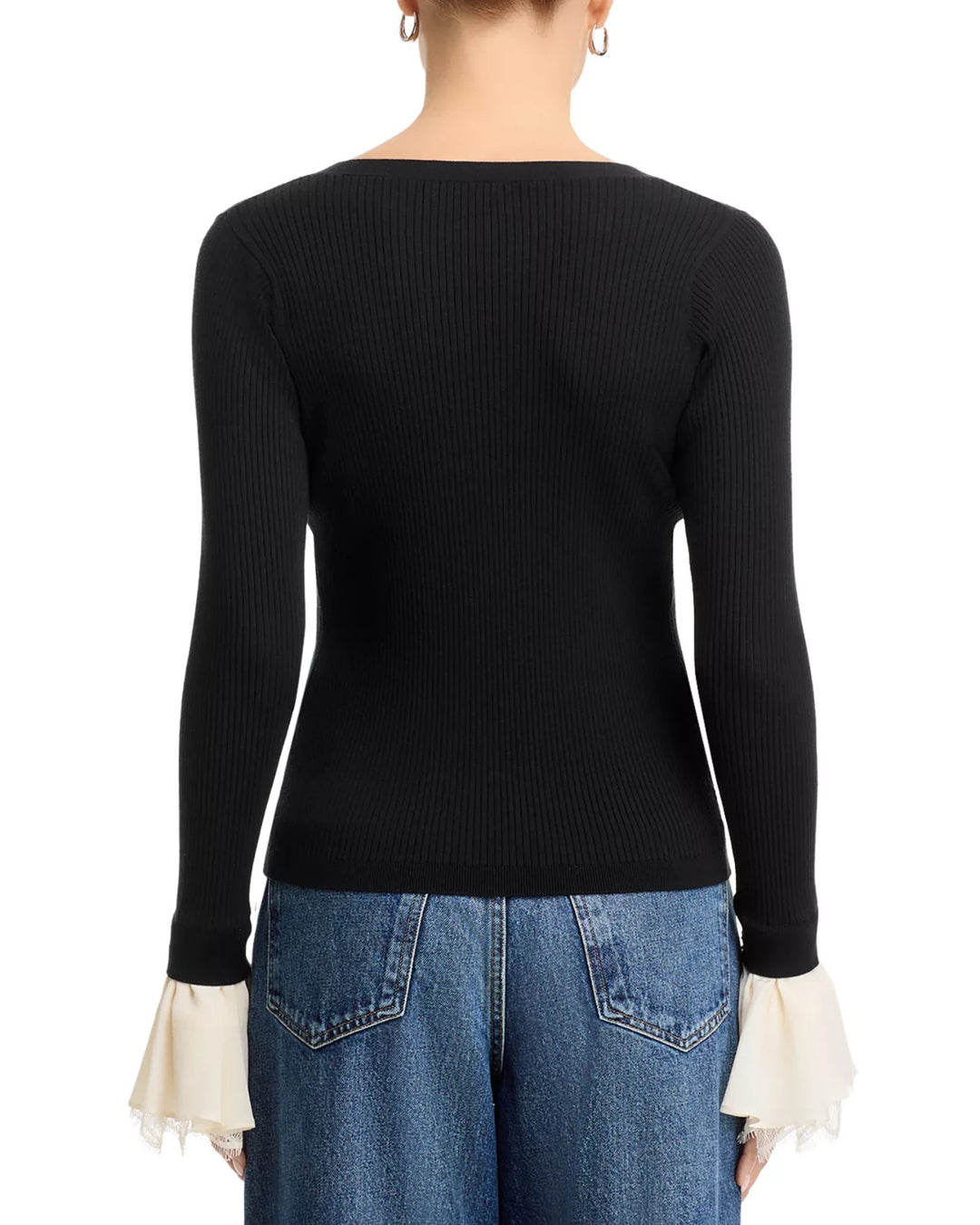 Cinq a Sept Bernadette Ribbed Cardigan Sweater MSRP $265