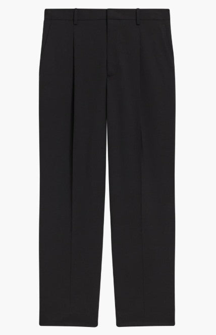 Theory Relaxed Fit Pleated Stretch Wool Dress Pants MSRP $285