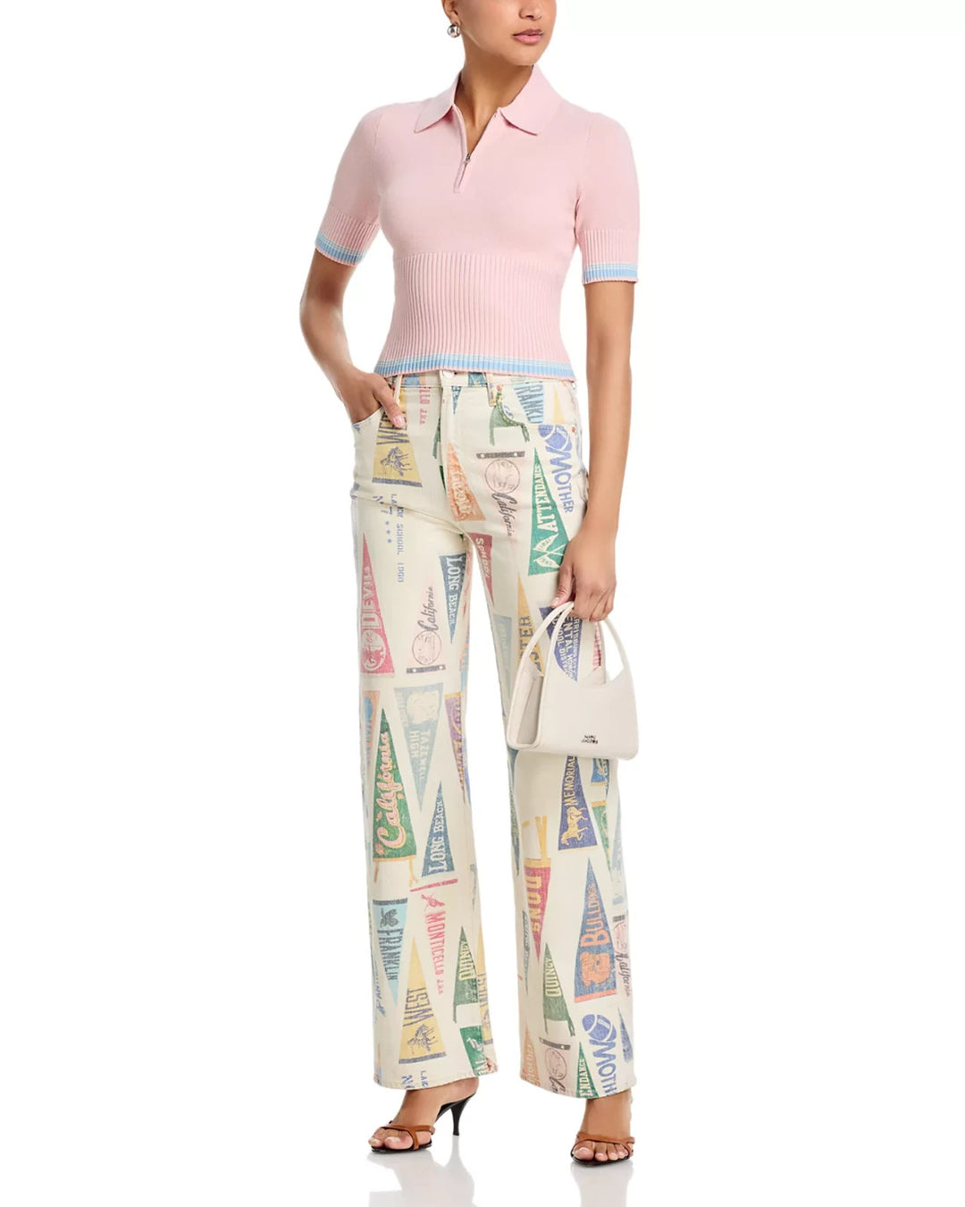 MOTHER The Maven Sneak High Rise Wide Leg Jean MSRP $320