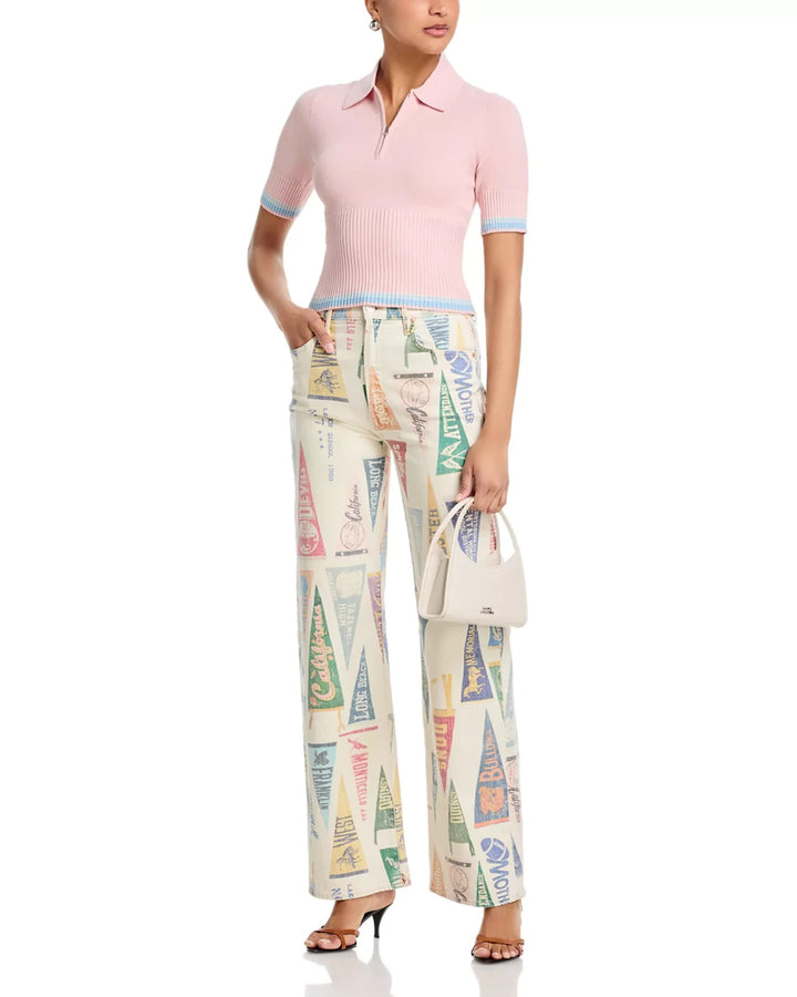 MOTHER The Maven Sneak High Rise Wide Leg Jean MSRP $320